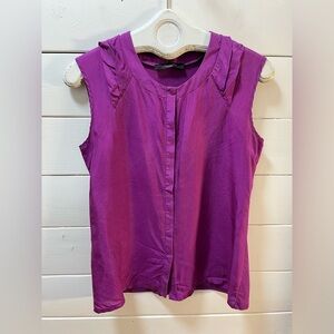 WEEKEND MAX MARA pink  Sleeveless Top – Size M/L – Front 100% Silk